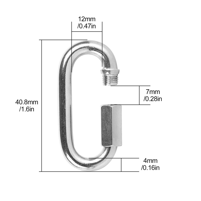 12 Pcs Quick Link 4MM Stainles - огляд і ціна Steel Chain