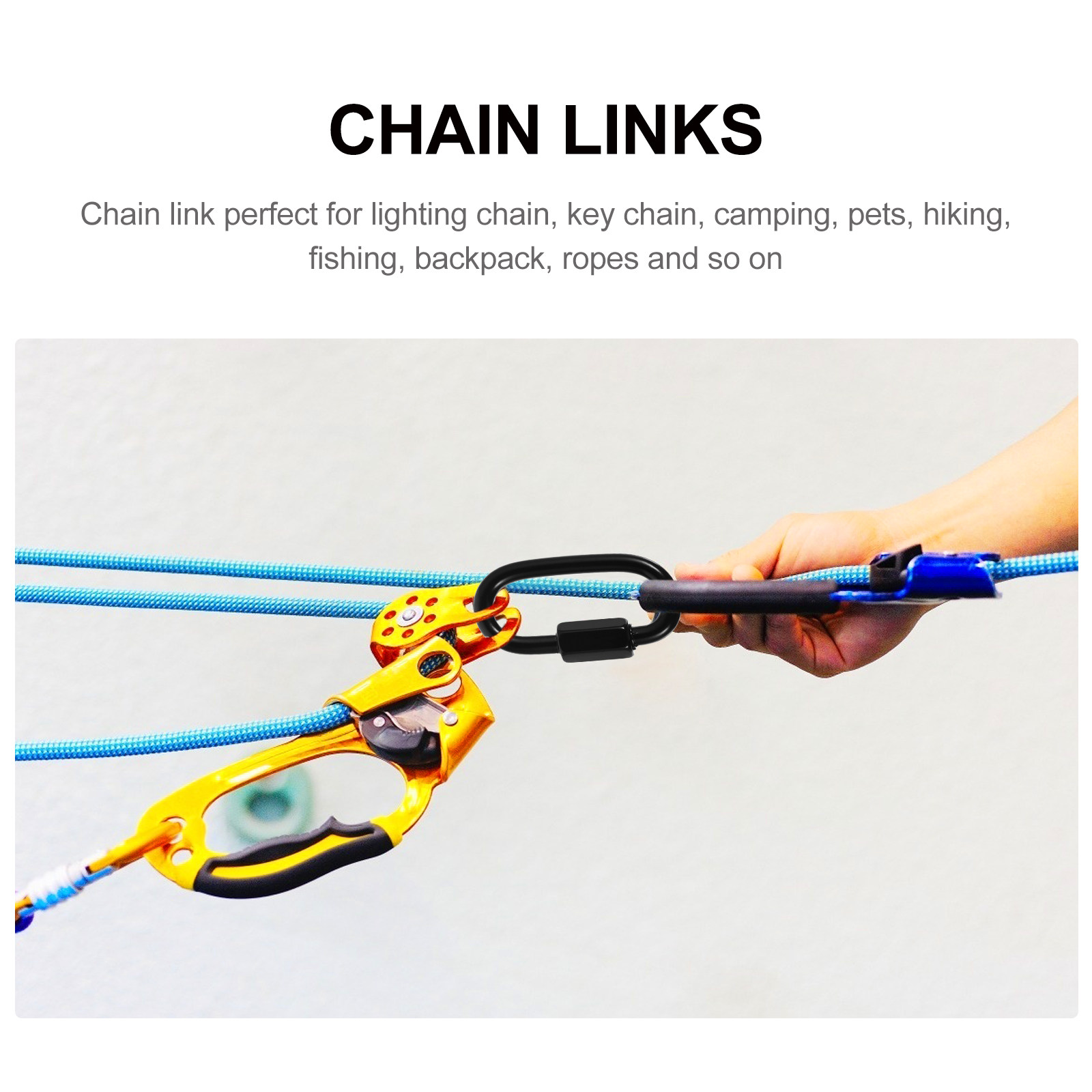 8Pcs Quick Links Stainless Ste - огляд і ціна Steel Chain