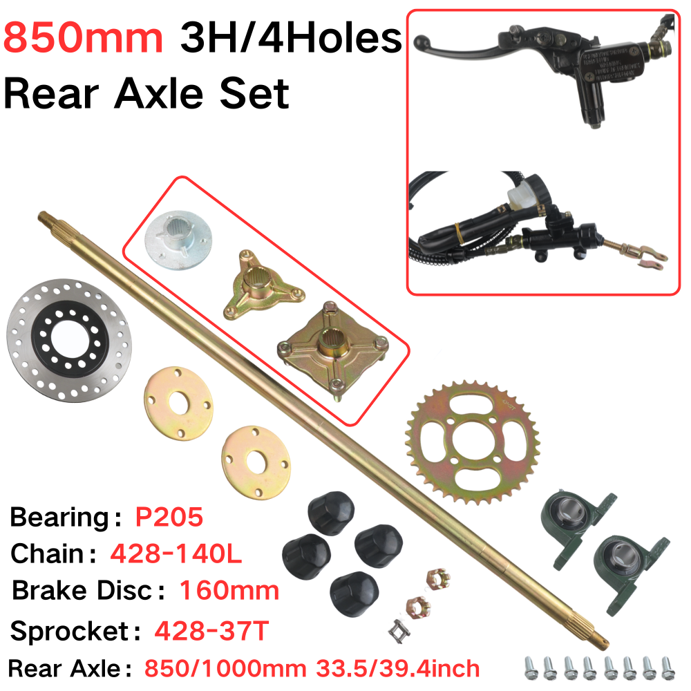 850mm Rear Axle Complete Set W - огляд і ціна Chain Sprocket Set