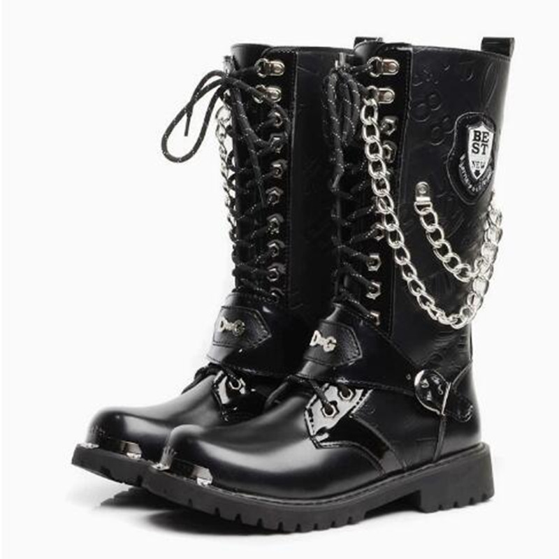 Luxury Men Motorcycle Boots Mi - огляд і ціна Motorcycle Chain